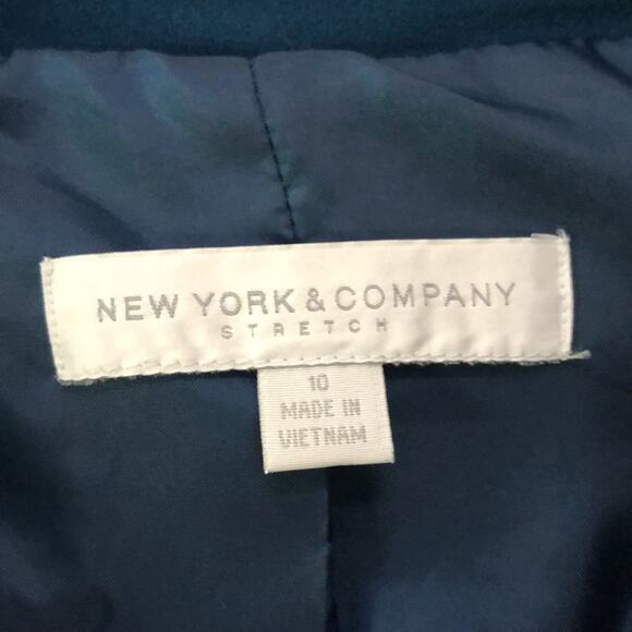 New York and company teal blazer 10 - Picture 2 of 3